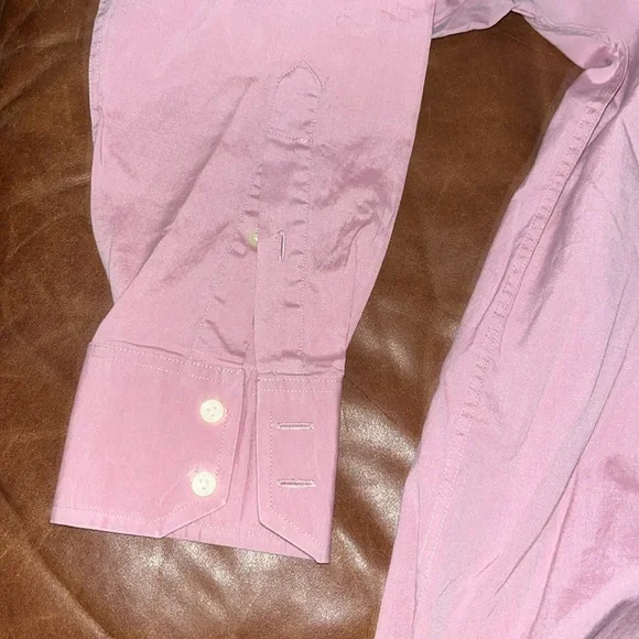 BCBG Men's Pink Button Down Shirt - Picture 4 of 8